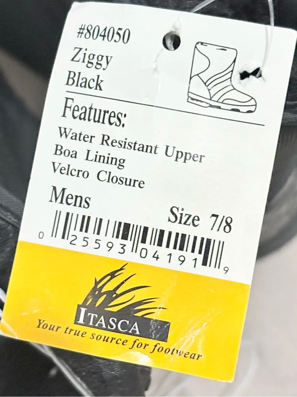 Itasca Black Men's Insulated Rain & Snow Boots